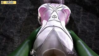 Hentai 3D - 108 Goddess ( ep 85) - get fuck with green monster - 5 image