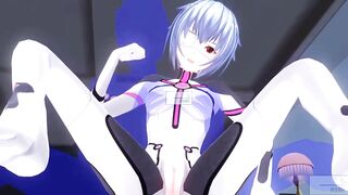 Uncensored Japanese animation Eva Rei Ayanami defloration high resolution - 2 image