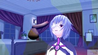 Uncensored Japanese animation Eva Rei Ayanami defloration high resolution - 5 image