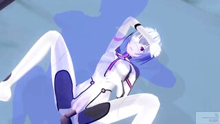 Uncensored Japanese animation Eva Rei Ayanami defloration high resolution - 7 image