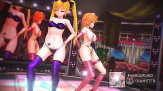 mmd r18 sex agent idol Mian & Riho sexuafaction dance cum mind control 3d hentai - 2 image