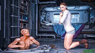 Alien Invasion. SciFi 3D Hentai - 3 image