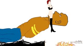 Hentai Fantasy Facesit a Bondaged Titan - 3 image