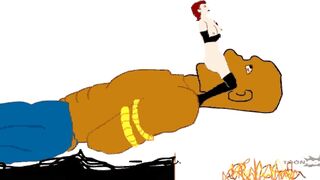 Hentai Fantasy Facesit a Bondaged Titan - 5 image