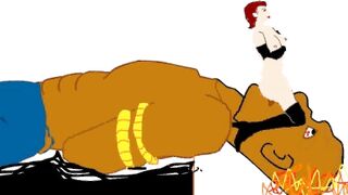 Hentai Fantasy Facesit a Bondaged Titan - 8 image