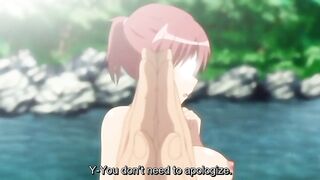 (Issho no H Shiyo 6) Farming Cousins go Naked by the River - 3 image