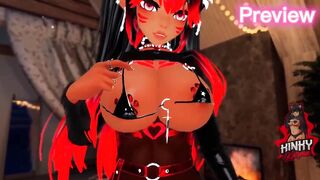 VRChat E-girl sucks your cock to release after work stress - 3 image