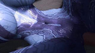 Sex with Cortana on the Bed | Halo 3D Porn Parody - 7 image