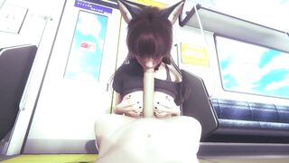 Sex with a cat girl at school. Part 2 - 10 image