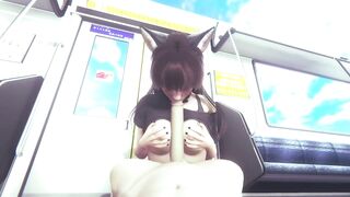 Sex with a cat girl at school. Part 2 - 9 image