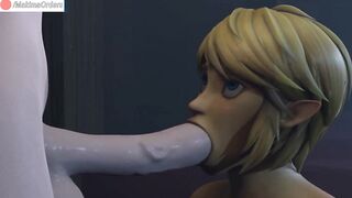 Futanari Zelda Fuck Link in the Ass Until Creampie | MakimaOrders - 3 image
