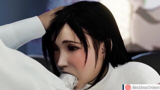 Movie Date with Tifa Lockhart end with Mouth Creampie | MakimaOrders - 10 image