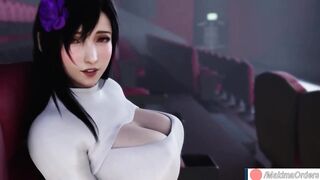 Movie Date with Tifa Lockhart end with Mouth Creampie | MakimaOrders - 3 image