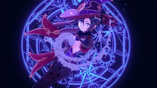 Genshin Impact: Mona Sex with a Beautiful Girl. (3D Hentai)