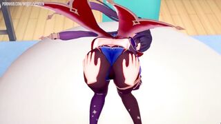 Genshin Impact: Mona Sex with a Beautiful Girl. (3D Hentai) - 2 image