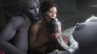 Big TItted Girls Sucking Big Futa Dick Unstill She Exploades Cum All Over Sluts Face - 3 image