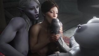 Big TItted Girls Sucking Big Futa Dick Unstill She Exploades Cum All Over Sluts Face - 8 image