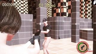 | Bioasshard | Big ass woman gets fucked by zombies with long throbbing cock Hentai Game Gameplay - 9 image