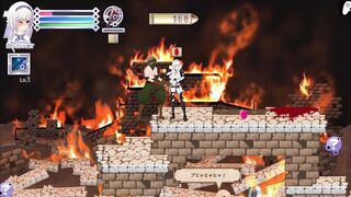 Bullet Requiem | Stage 1 | White haired gunslinger joins in fucks and enjoys getting creampied | Hentai Game Gameplay P1 - 4 image