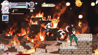 Bullet Requiem | Stage 1 | White haired gunslinger joins in fucks and enjoys getting creampied | Hentai Game Gameplay P1 - 8 image