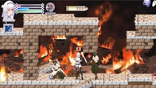 Bullet Requiem | Stage 1 | White haired gunslinger joins in fucks and enjoys getting creampied | Hentai Game Gameplay P1 - 9 image