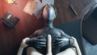 Atomic Heart White guy tits fuck Robot Girl Big Boobs Cum on the face Titjob Animation 2023 - 3 image