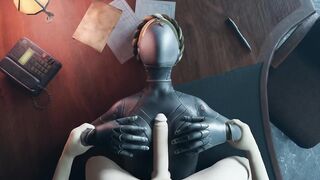 Atomic Heart White guy tits fuck Robot Girl Big Boobs Cum on the face Titjob Animation 2023 - 4 image
