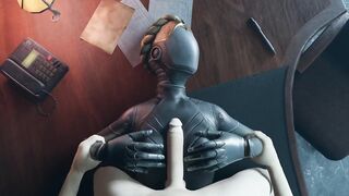 Atomic Heart White guy tits fuck Robot Girl Big Boobs Cum on the face Titjob Animation 2023 - 6 image