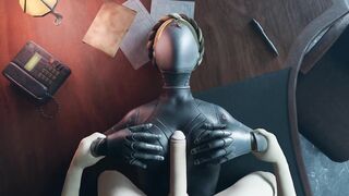 Atomic Heart White guy tits fuck Robot Girl Big Boobs Cum on the face Titjob Animation 2023 - 7 image