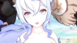 Grassland Surprise Gangbang (3D Hentai) - 10 image