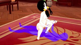 Dragon Ball hentai - Videl Fucked and Footjob - Japanese Asian Manga Anime Film Game Porn - 4 image