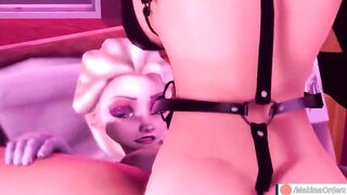 Futanari Anna First Time Fucks Elsa Until Creampie - 9 image