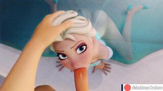 Elsa Suck Huge Dick Until Cum - 1 image