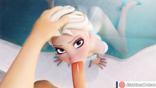 Elsa Suck Huge Dick Until Cum