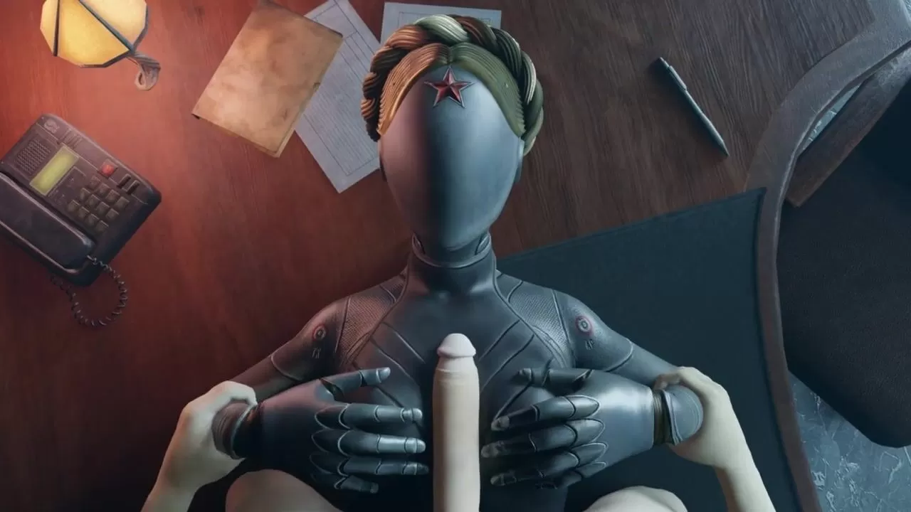 Atomic Heart White guy tits fuck Robot Girl Big Boobs Cum on the face  Titjob Animation Game watch online