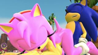 Sonic Fucks Amy's Tight, Wet Pussy & Gives Her a Creampie (ADR/ASMR) - 1 image