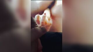 Baked and horny watching cartoon babe 