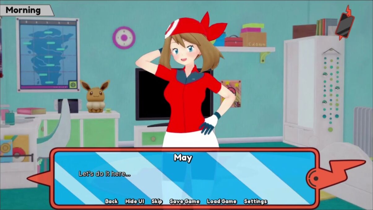 Hentai footjob scene with a detailed character