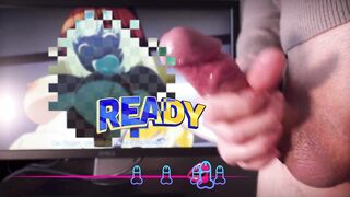 The Guy Jerks Off While Watching Hentai Sweetly Moans And Plentifully Cums a Lot Of Sperm - 10 image