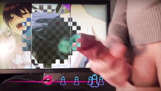 The Guy Jerks Off While Watching Hentai Sweetly Moans And Plentifully Cums a Lot Of Sperm - 5 image