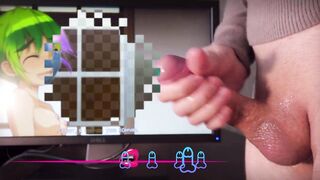 The Guy Jerks Off While Watching Hentai Sweetly Moans And Plentifully Cums a Lot Of Sperm - 7 image