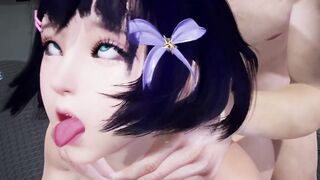 Sexy Asian Girl Fucked Silly until she gets an Ahegao face | 3D Porn - 7 image