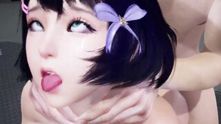 Sexy Asian Girl Fucked Silly until she gets an Ahegao face | 3D Porn - 8 image