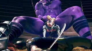 Giant ork fucked armor knights - 1 image