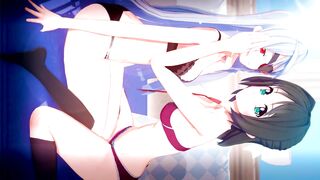 LAURA BODEWIG AND MIKU KONIHATA HAVE LESBIAN SEX  - 10 image