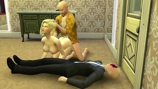 Android 18 Fucked By Master Roshi In Front Of Her Cuckold Husband Dragon Ball Hentai Parody