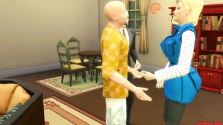 Android 18 Fucked By Master Roshi In Front Of Her Cuckold Husband Dragon Ball Hentai Parody - 3 image