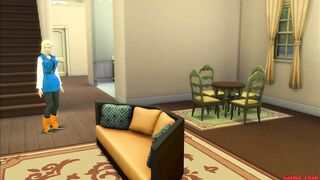 Android 18 Fucked By Master Roshi In Front Of Her Cuckold Husband Dragon Ball Hentai Parody - 4 image