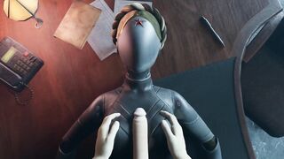 Atomic Heart No Hands White guy tits fuck Robot Girl Big Boobs Cum on the face Titjob Animation - 5 image