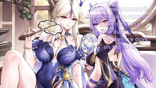 You help Ningguang to test a censorship spell JOI(femdom, feet, edging, censorship, domination) - 10 image